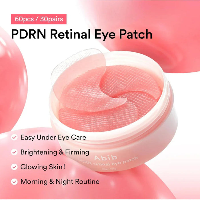 AbibAbib PDRN Retinal Eye Patch Glow Jelly 60 PatchsMood Arabia