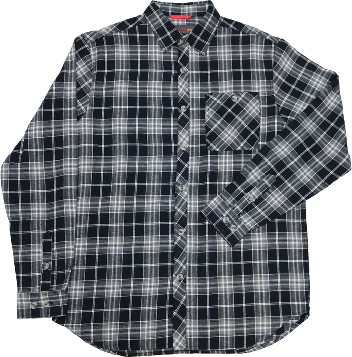 AmericaWare Men's Chisel Long Sleeve Flannel Shirt Work Shirts AmericaWare Thrush 2XL Reg