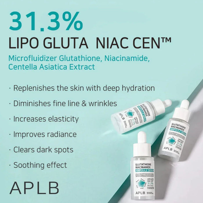 APLBAPLB Glutathione Niacinamide Ampoule Serum 40mlMood Arabia8809874682679