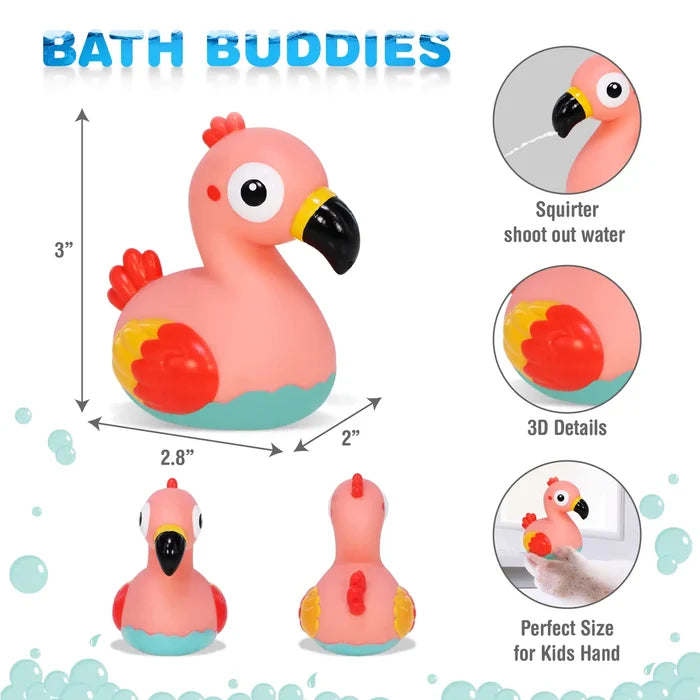 bath buddies - flamingo