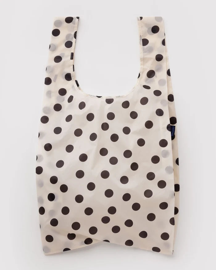 Cream & Black Polka Dot