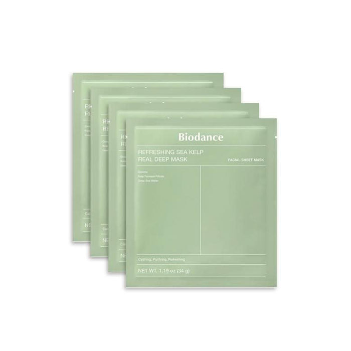 Biodance Refreshing Sea Kelp Real Deep Mask 4 Sheets x 1.19oz (34g)