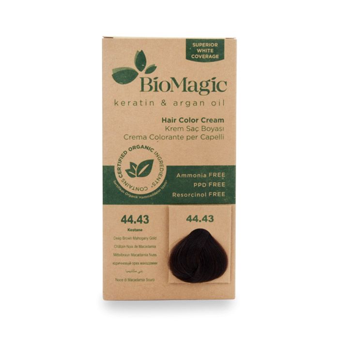 BioMagic Hair Color - 44.43 Deep Brown Medium Gold BioMagic