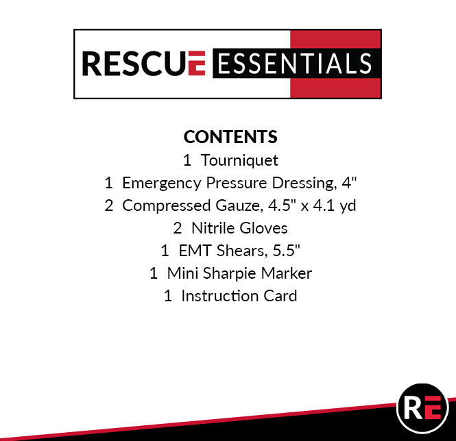 Bleeding Control Public Access Kit, Single (contents list)