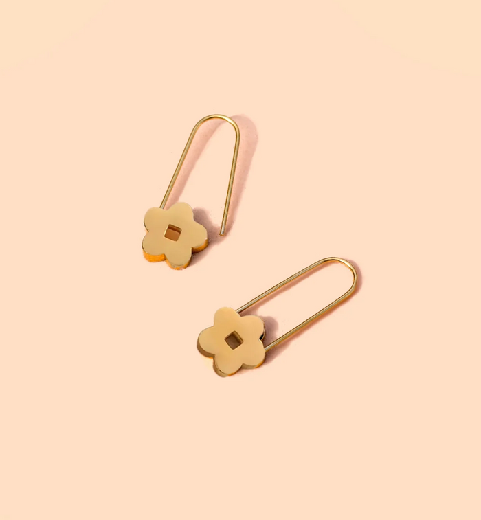 Blossom Pin Hoops