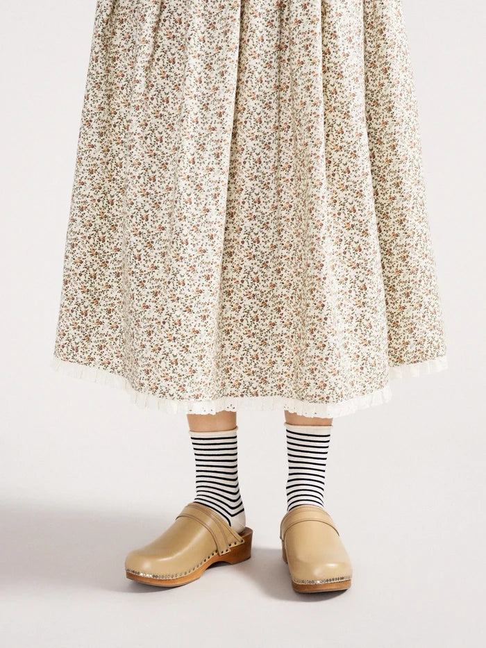 Blue Nautical Stripe Crew Sock