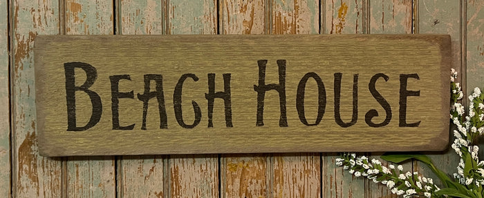 BW-01 "Beach House" Painted Sign