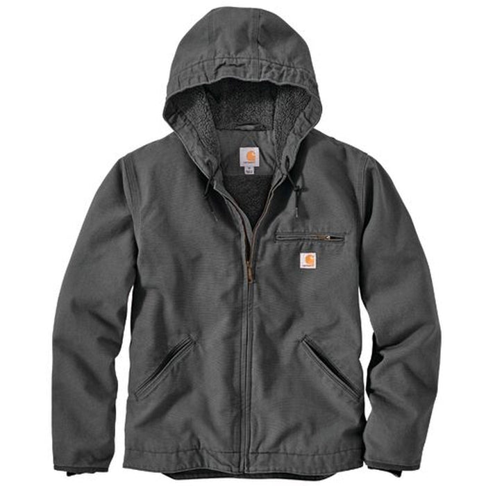 Carhartt Men's Heavyweight Washed Duck Sherpa-Lined Jacket Jackets & Coats Carhartt