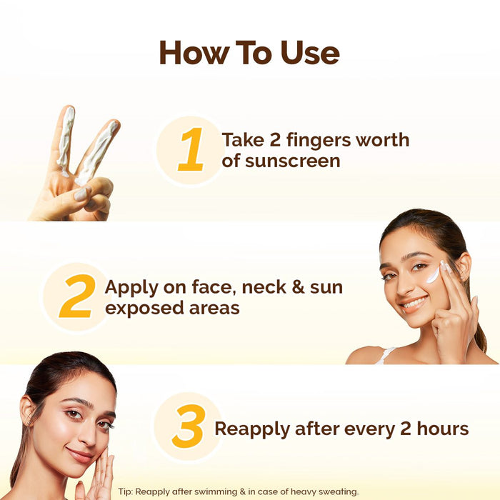 How to use Chia Calming Sunscreen apply massage reapply