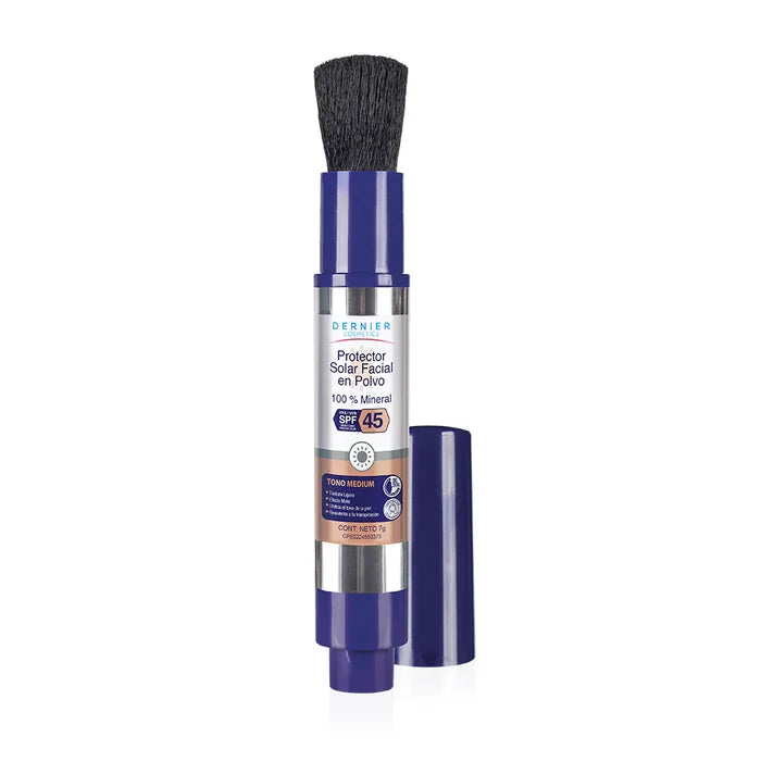 Dernier Protector Solar Facial en Polvo - Tono Medium