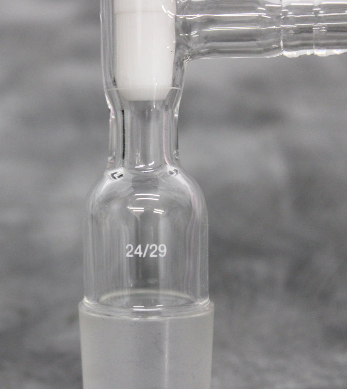 Dessicator Boroscilicate Glass Valve Stopcock 24/29 with 1 Inch Hose Barb