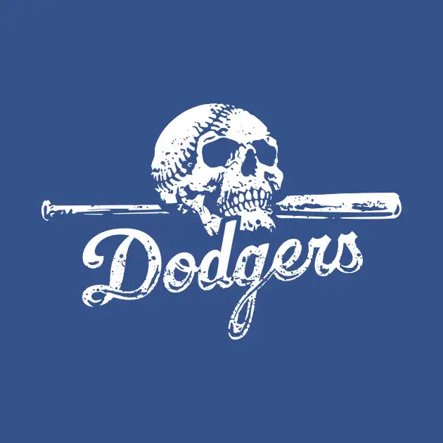 Dodgers Skull On Bat Hoodie