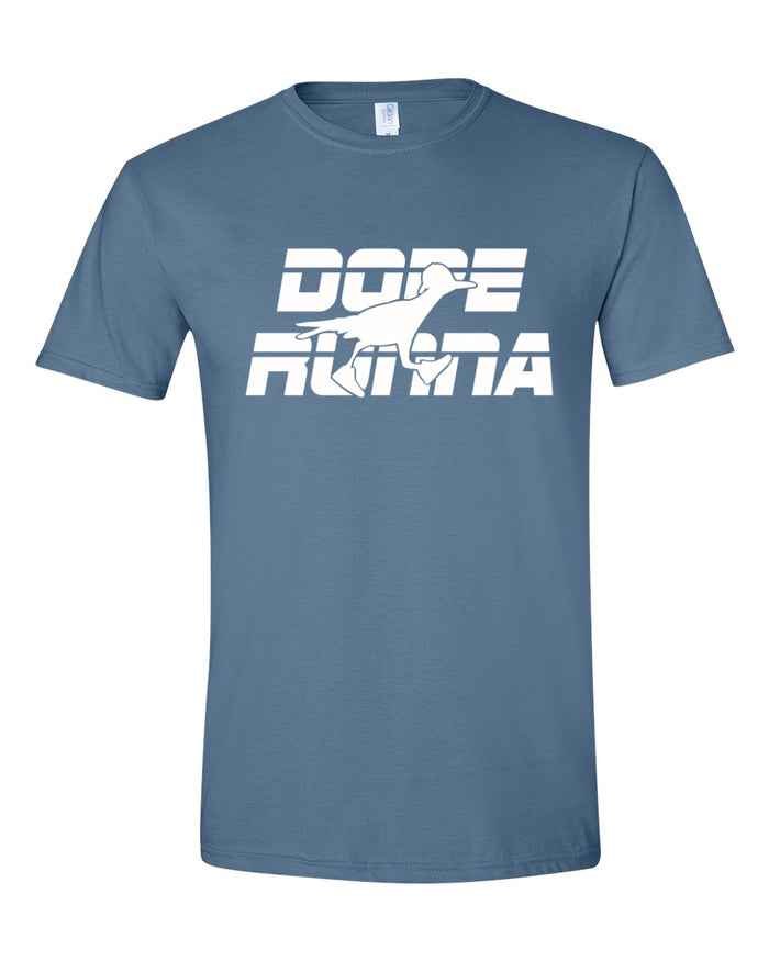 DOPE RUNNA "DA CITY" T-SHIRT - Indigo X White