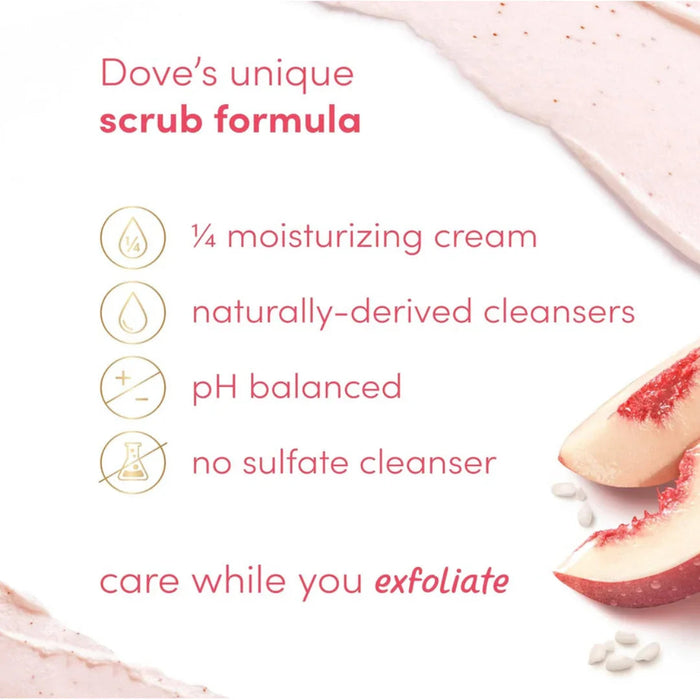 DOVEDove Body Scrub White Peach & Crushed Rice 298gMood Arabia