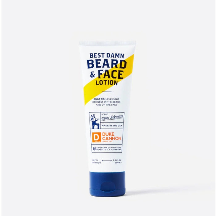 Duke Cannon Best Damn Beard + Face Lotion Toiletries Duke Cannon Citrus Hefeweizen OS