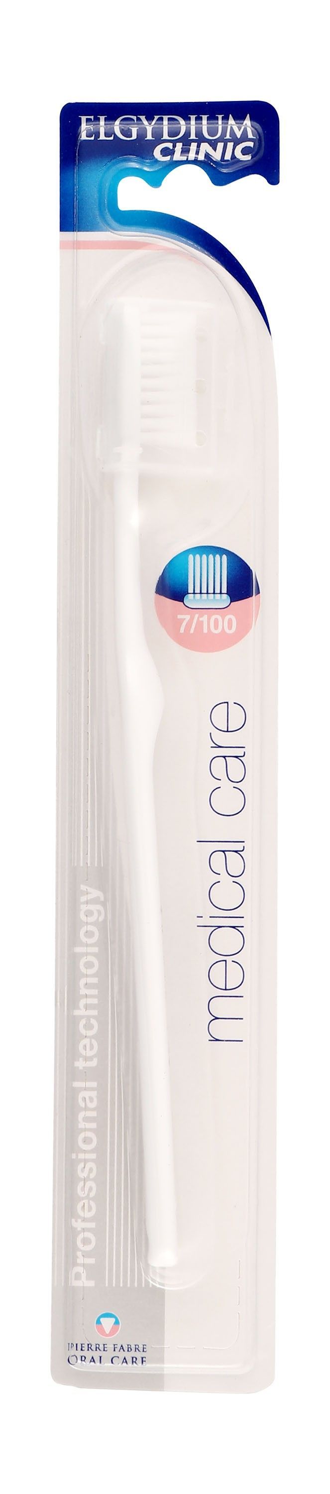 Elgydium Clinic White 7/100 Soft Toothbrush, 1 Piece - Makkah Pharmacy