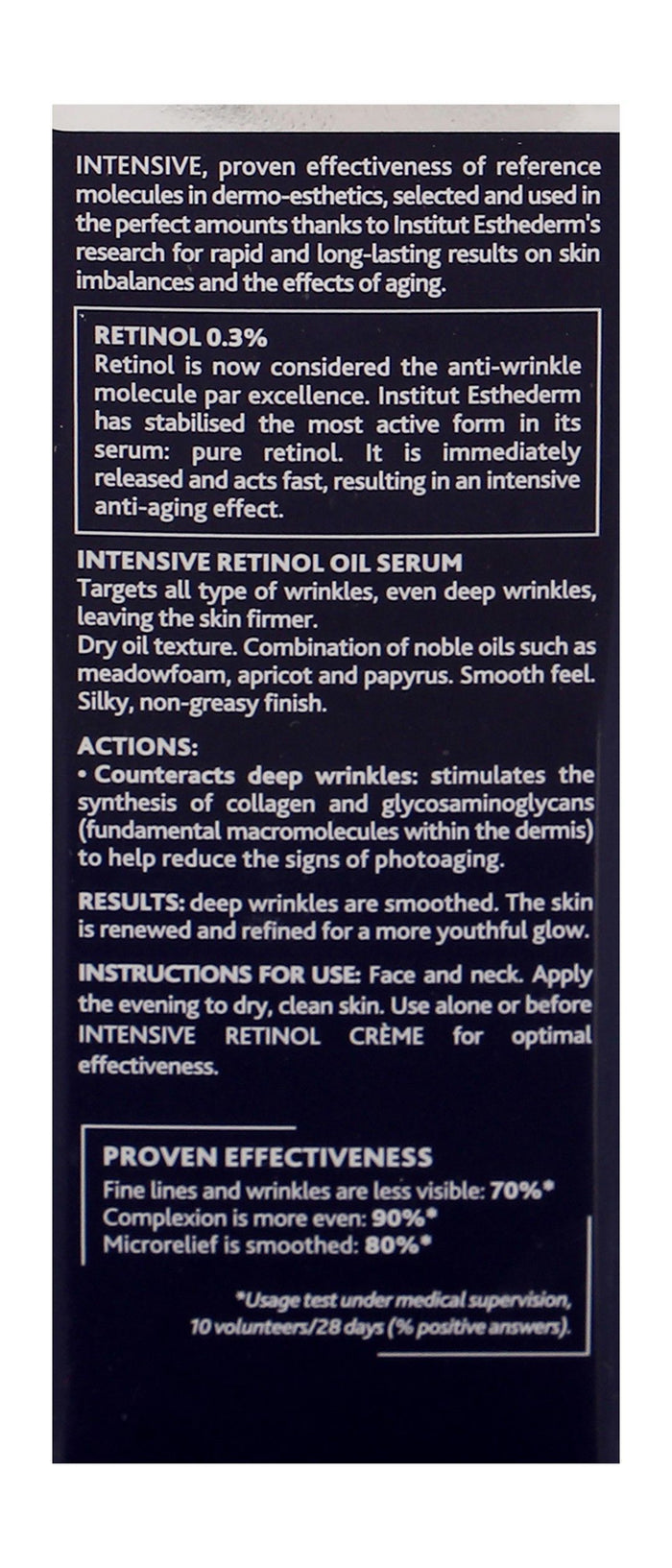 Esthederm Intensive Retinol Anti-Aging Facial Oil Serum for Deep Wrinkles, 15ml - Makkah Pharmacy