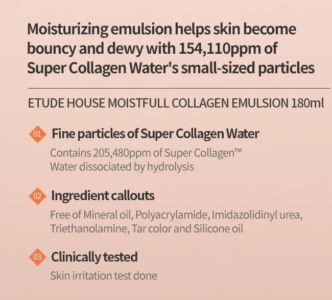 Etude Moistfull Collagen Emulsion 180ml