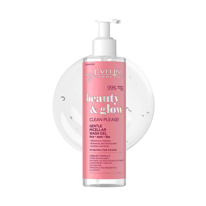 Eveline Cosmetics Beauty & Glow Micellar Face Cleansing Gel 200 ml