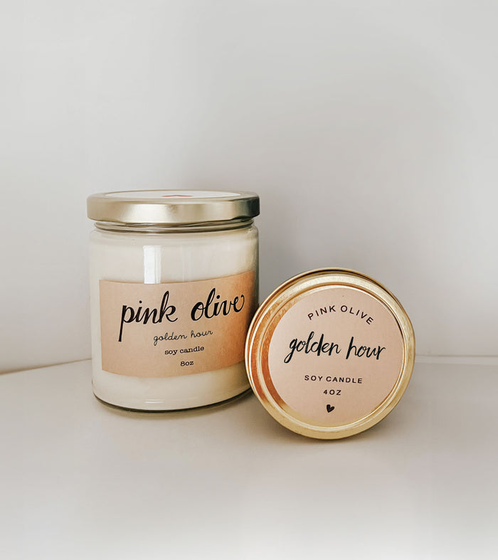 golden hour mini soy candle