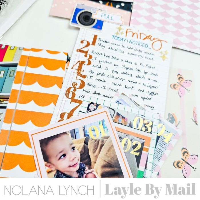 Handwritten Days of the Week 4x4 Stamp Set