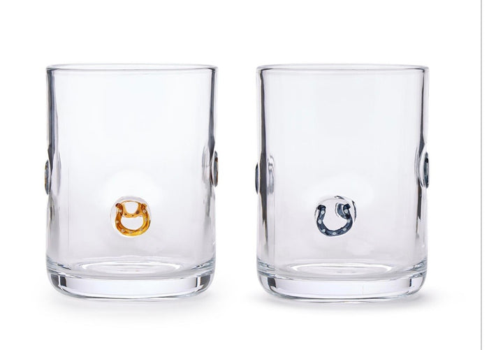 Horseshoe Old Fashioned Glass