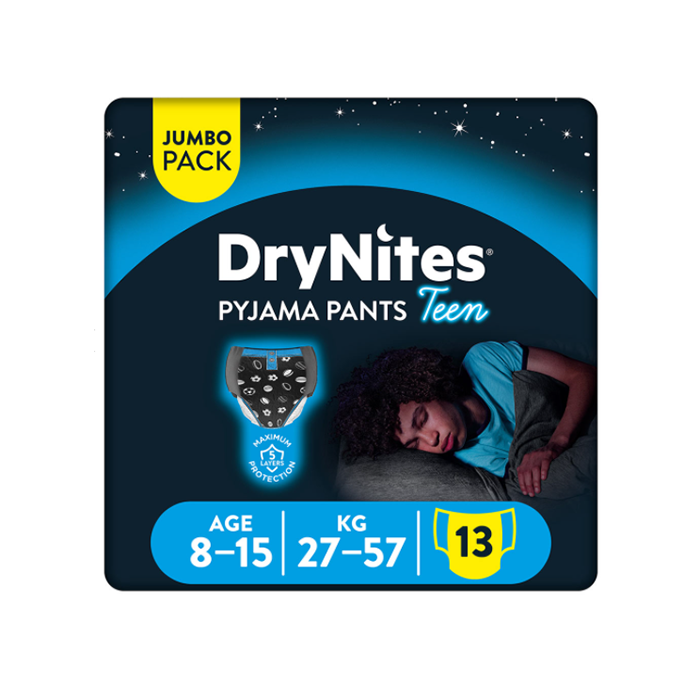 Huggies Drynites Pyjama Boy Pants 8-15Years 13's Huggies