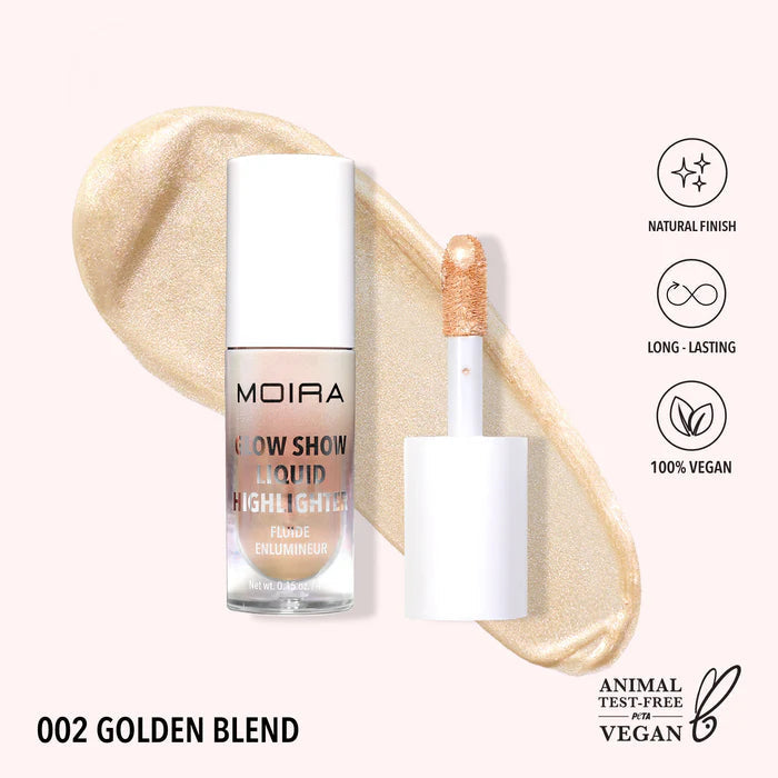 Iluminador Liquido Moira - 002 golden blend