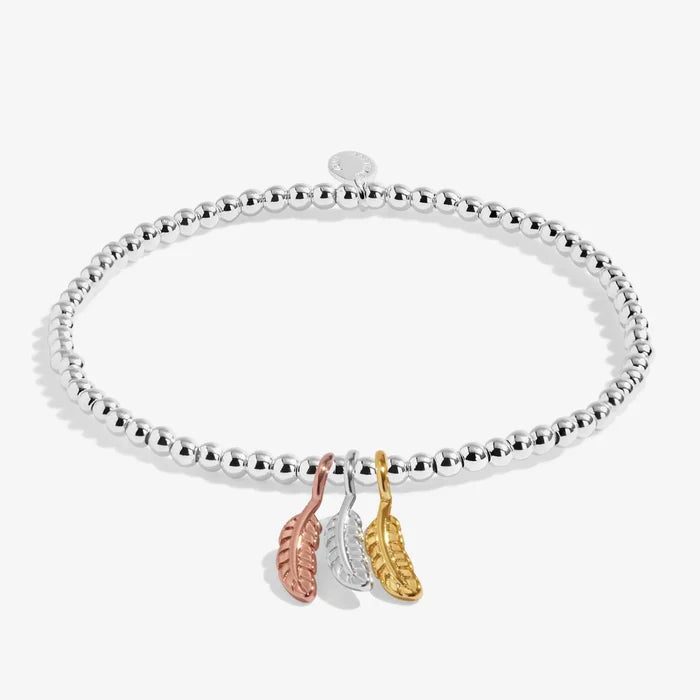 Joma Jewellery A Little Charmed Moments 'Feathers Appear When Loved Ones Are Near' Bracelet - Precious Sparkle