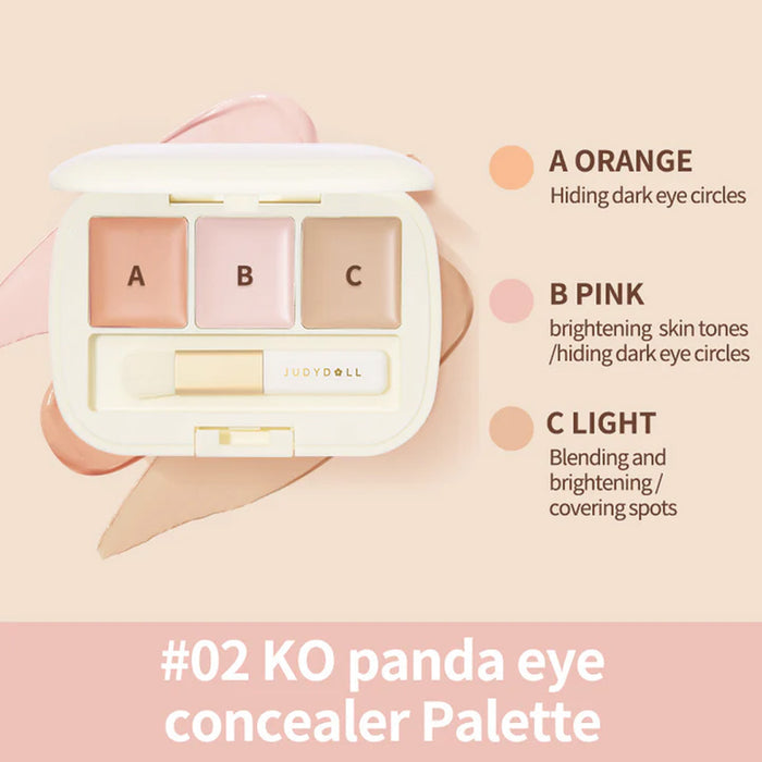 Judydoll Three-Color Concealer Palette#02
