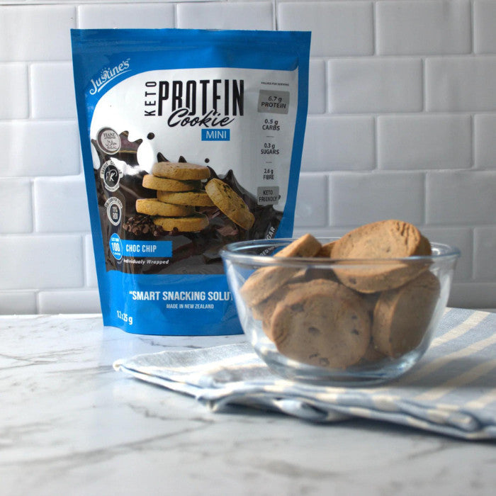 Justine's Protein Cookie Mini Chocolate Chip - 25g x 12s Justine's