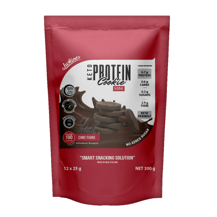Justine's Protein Cookie Mini Chocolate Fudge -25g x 12s Justine's