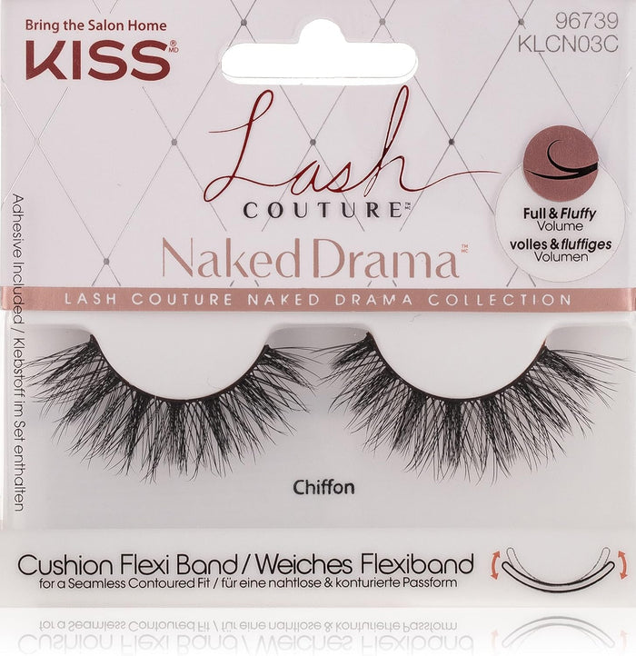 Kiss Lash Couture Naked Drama Lashes, Chiffon Klcn03C