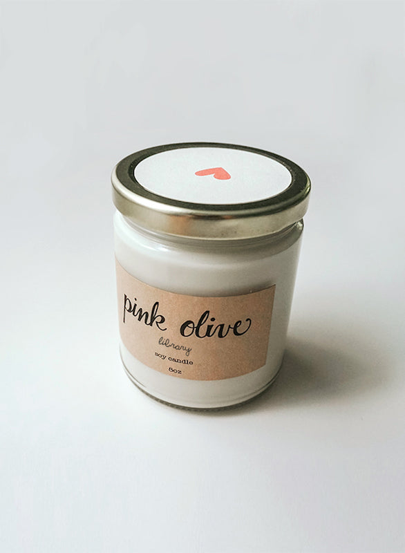 library soy candle