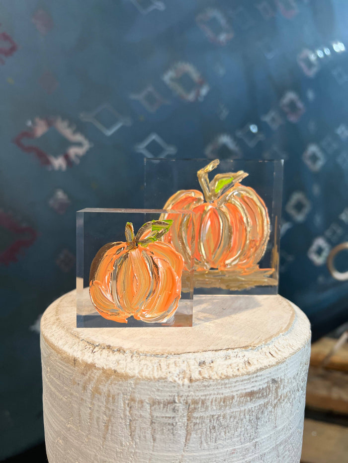 Little Pumpkin Lucite Block