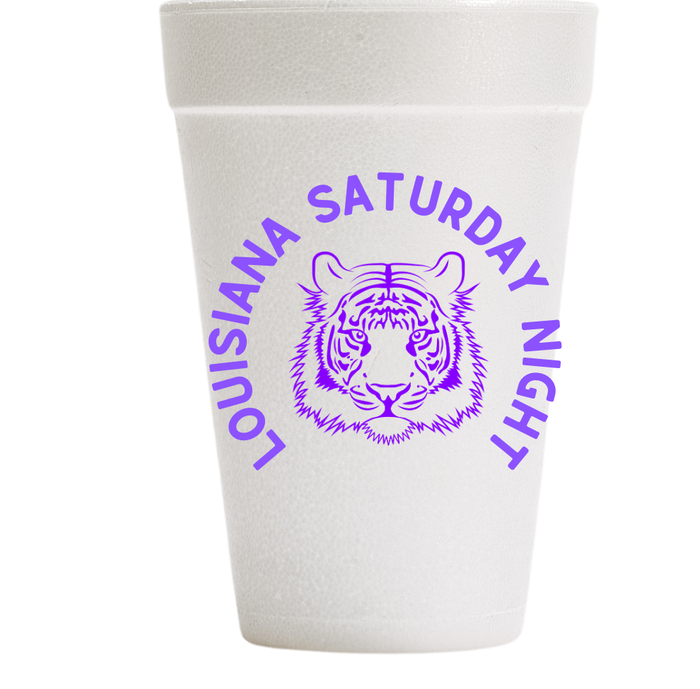 Louisiana Saturday Night Foam Cup Set