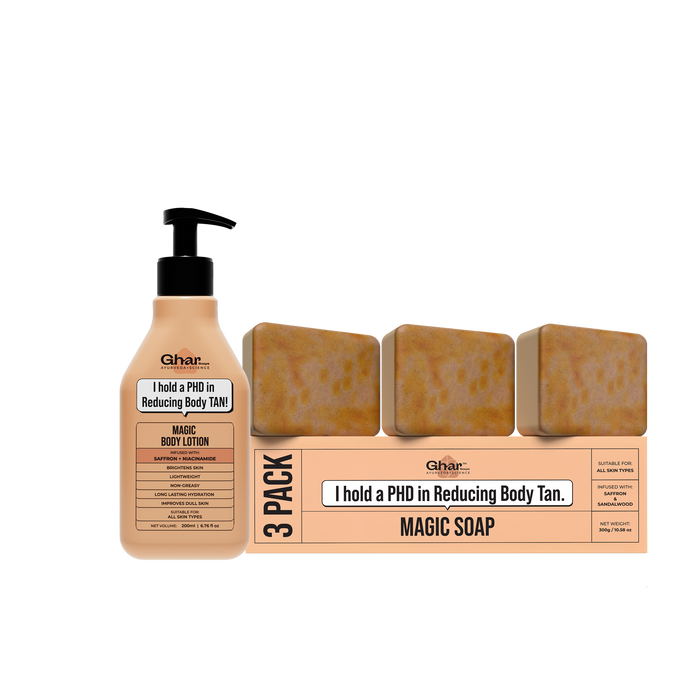 Body lotion + Magic Soap Pack of 3