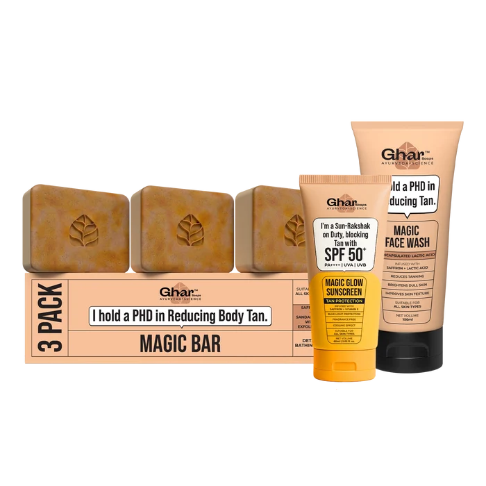 Magic Soap + Sunscreen + Magic Face Wash Combo