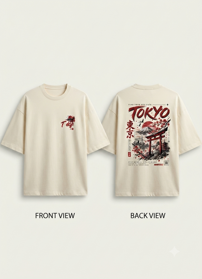 Men's Heavy Terry Oversized T-Shirt – Off White