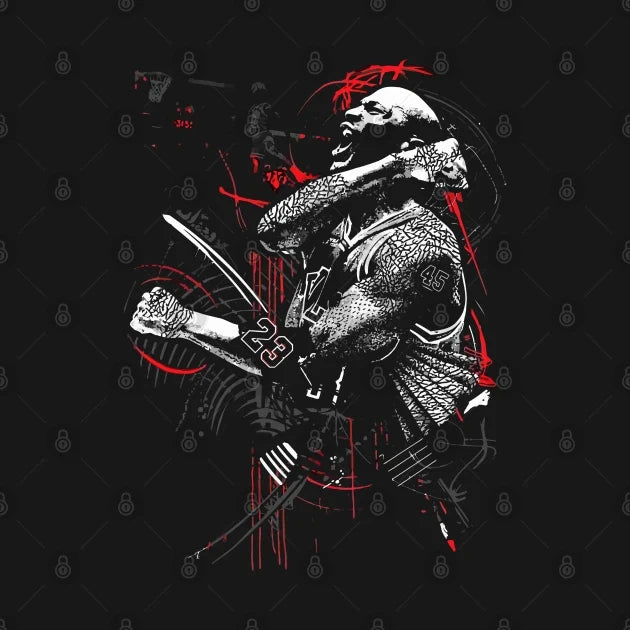 Michael Jordan Black Art T-Shirt