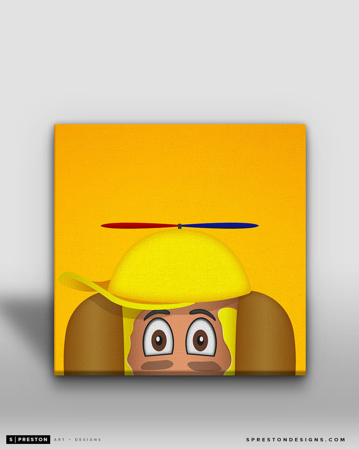 Minimalist Tribe Hot Dogs - Mustard Canvas