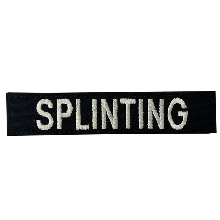 SPLINTING- White on Black