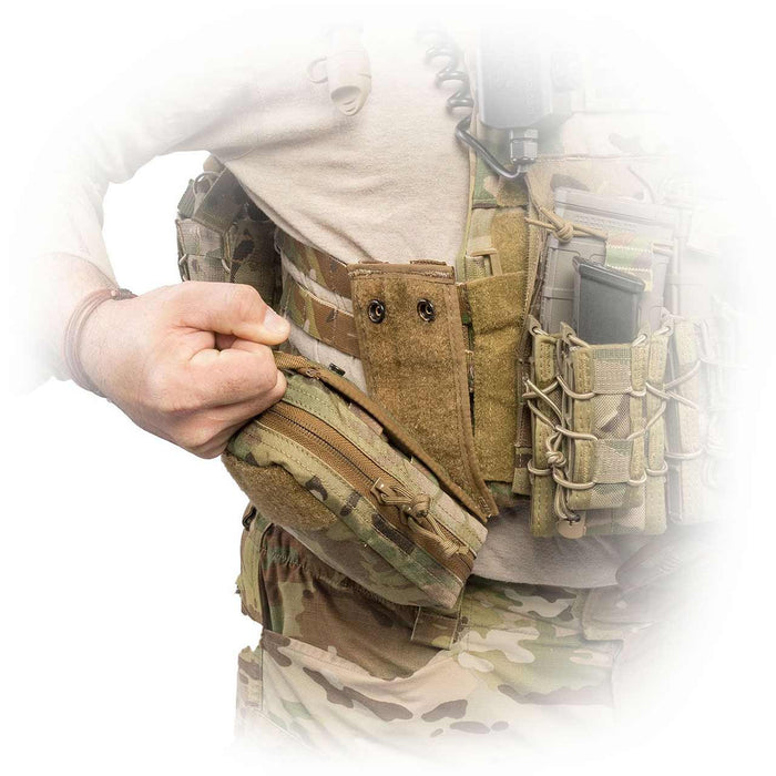 NAR Quick Detach Panel (3" x 6"), In action, Coyote