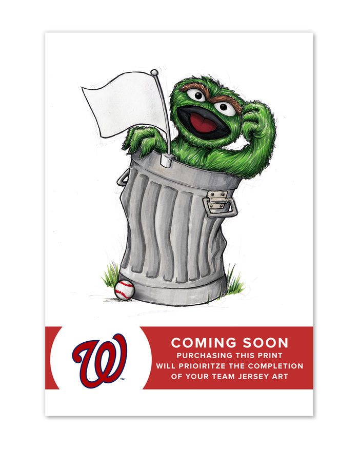 Oscar Rep Your Colours x MLB Nationals Limited Edition Art Print