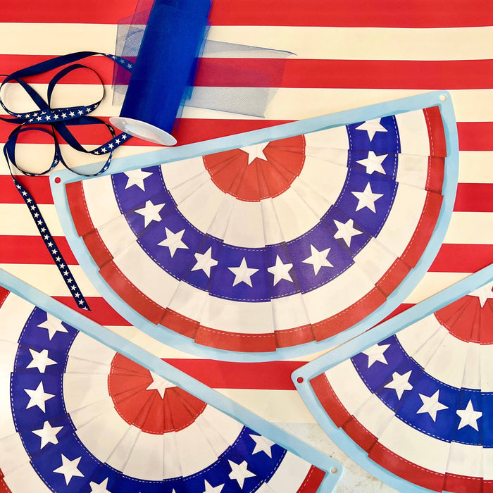 Patriotic Bunting Garland Panels