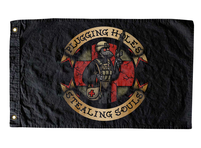 Pluggin Holes Flag