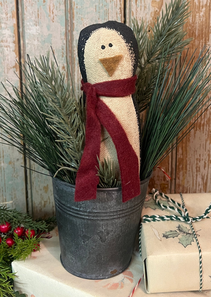 RC-03 Fabric Penguin in Tin Can