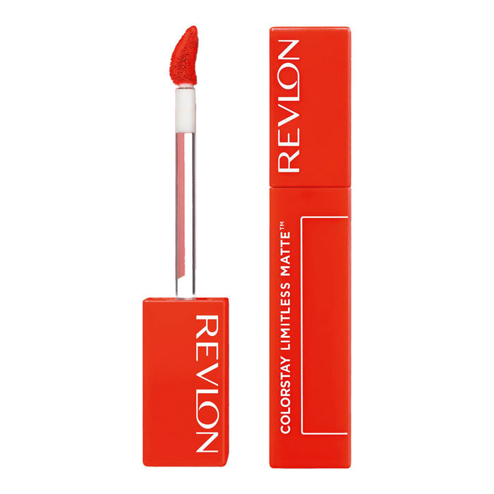 Revlon ColorStay Limitless Matte Liquid Lipstick Hot Take, bold matte lip colour with smooth full-coverage long-wear finish