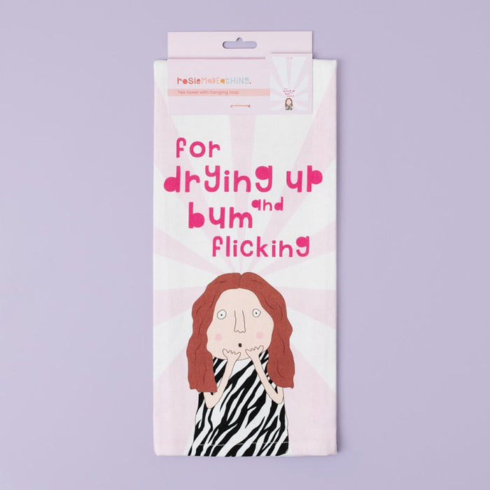 Rosie Made A Thing Bum Flicking Tea Towel - Precious Sparkle