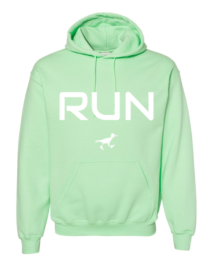 RUN - HOODIE - MINT / WHITE